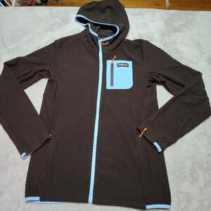 Ventures Endurance Hot Chocolate Run Hooded Jacket Ladies L Full Zip Textured